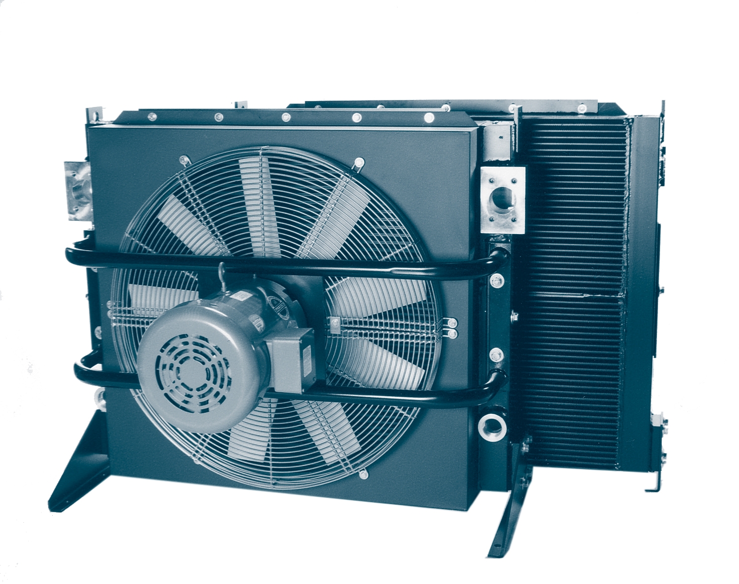 Heat exchangers and aftercoolers for blower systems